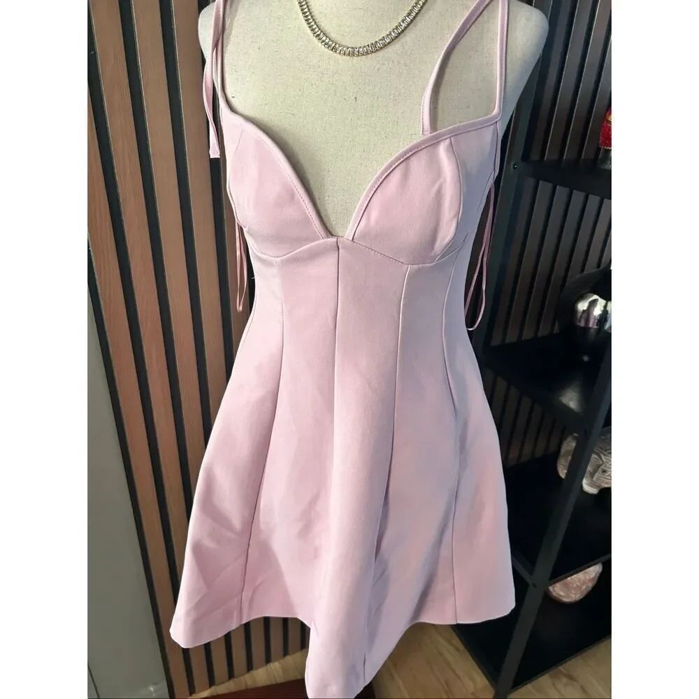 Zara pink Barbie body contour dress size S NWT short sexy